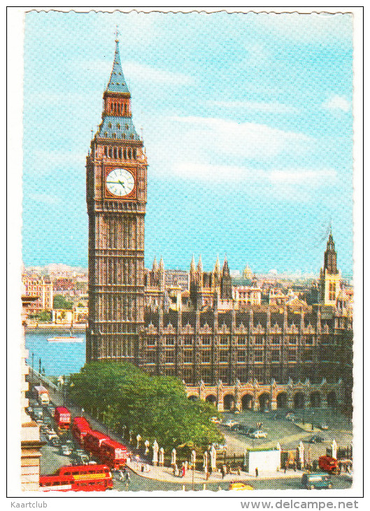 London: 7x AEC DOUBLE-DECKER BUS, VANS & CARS - Big Ben - England - Toerisme