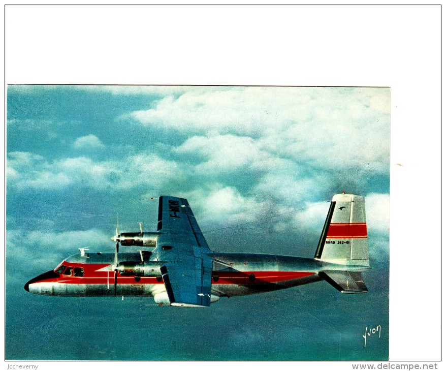 NORD 262   - Nord Aviation      Au  Verso Caractéristiques - 1946-....: Moderne