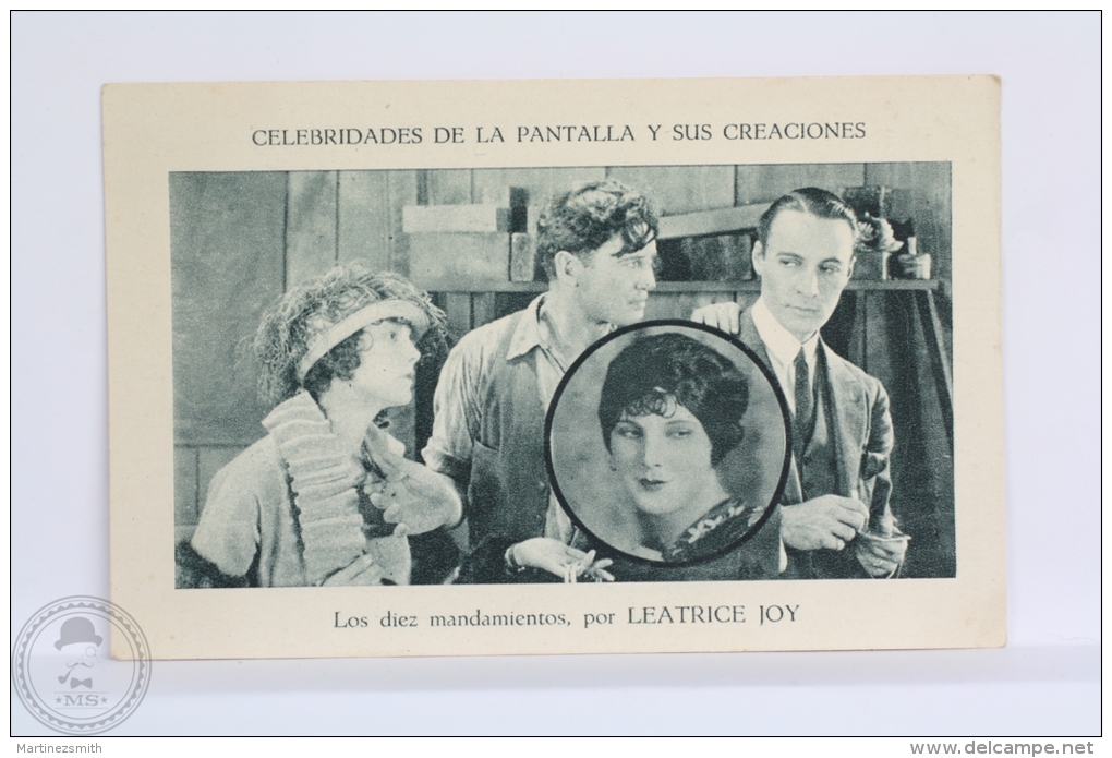 Old Trading Card/ Chromo Topic/ Theme Cinema/ Movie - Spanish Advertising  - Leatrice Joy Actress - Otros & Sin Clasificación