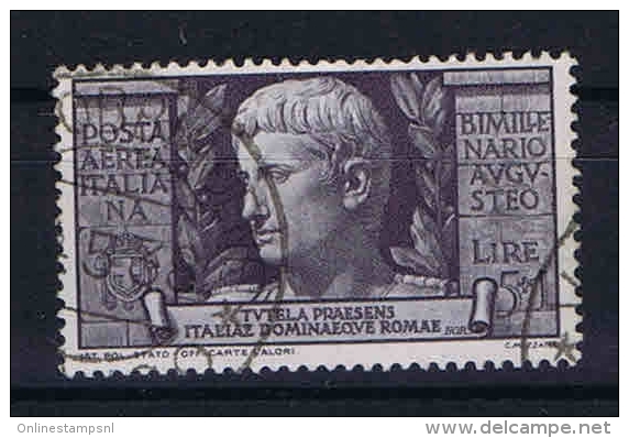 Italy:  1937  Sa A110 , Mi 590   Used - Poste Aérienne