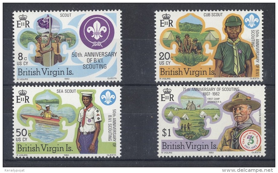 British Virgin Islands - 1982 Scouts MNH__(TH-5286) - British Virgin Islands