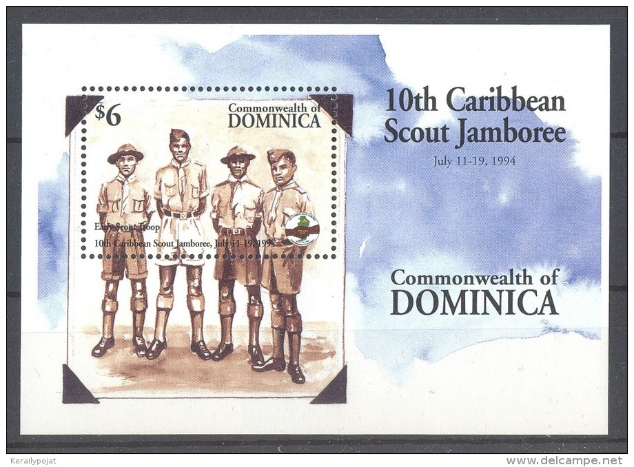 Dominica - 1994 Scouts Block (1) MNH__(TH-12008) - Dominica (1978-...)