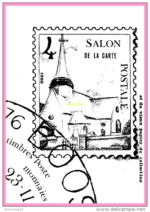 CPM DE BOOS    4eme Salon De La Carte Postale Et Du Vieux Papier De Collection Novembre 1984 - Otros & Sin Clasificación
