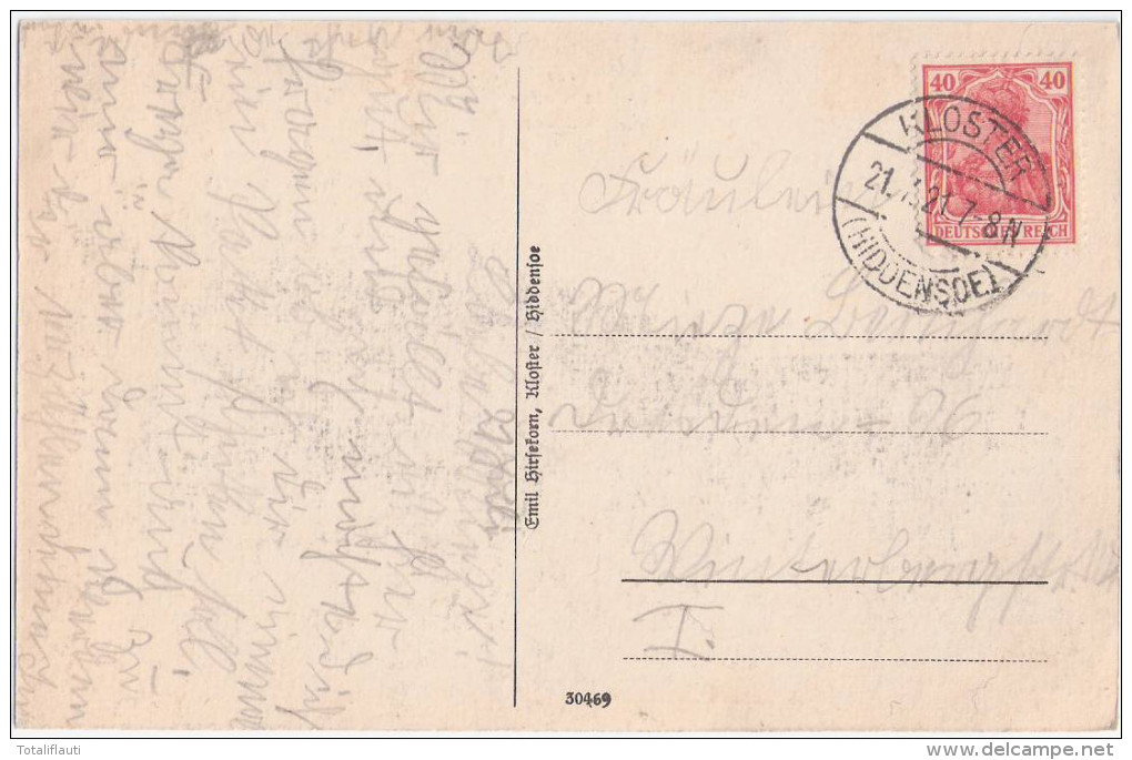 Klostertor Ostseebad KLOSTER Auf Insel Hiddensoe Hiddensee 21.7.1921 Infla Frankatur Gelaufen - Hiddensee