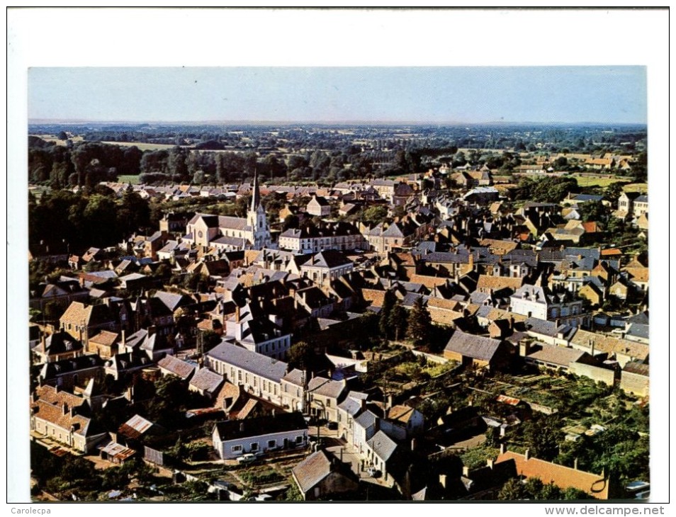 CP - ECOMMOY (72) Vue Generale Aerienne - Ecommoy