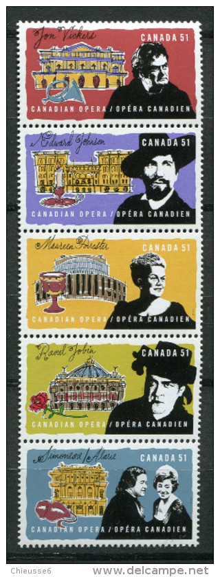 Canada **   N°  2248 à 2252 - L' Opéra Canadien - Oblitérés