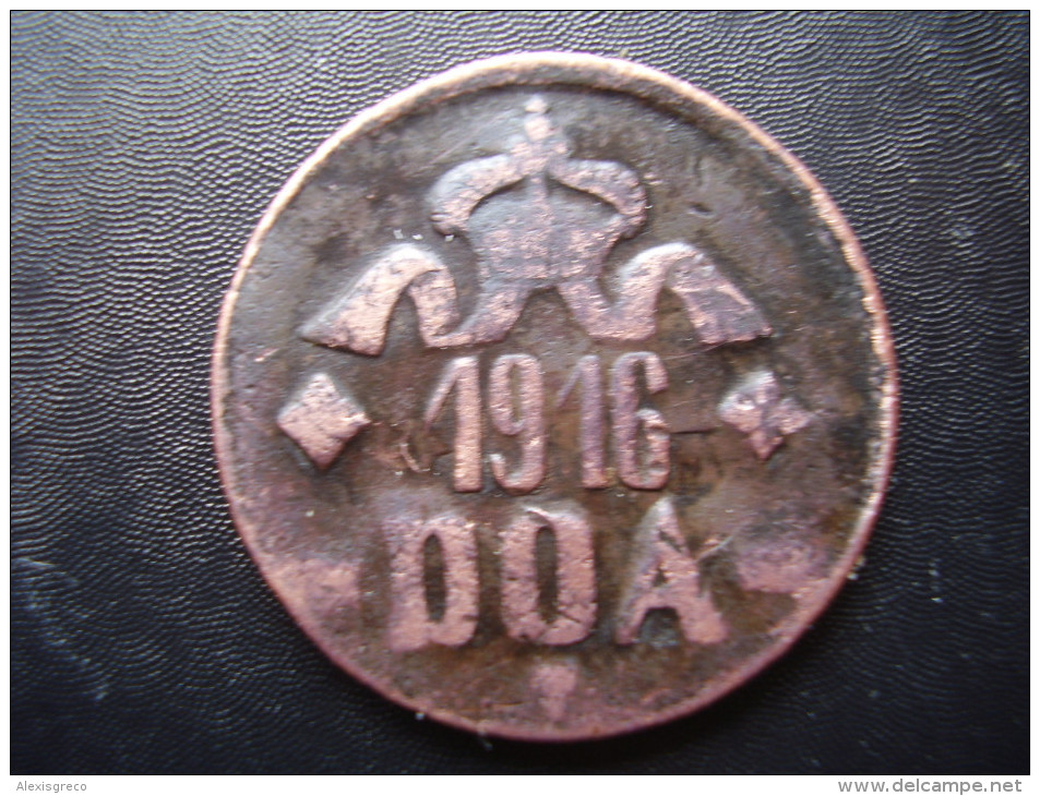 DOA  1916 EMERGENCY TABORA COINS 20 HELLER COPPER TYPE B - B . - Africa Oriental Álemana