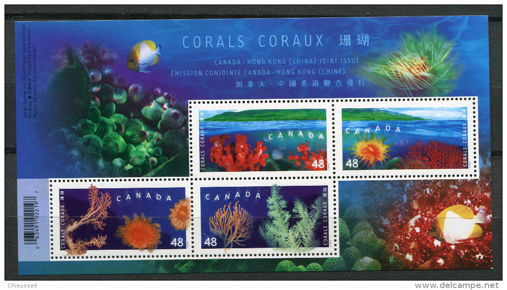 Canada ** -  Bloc 62 - Faune - Coraux . - Blocks & Sheetlets