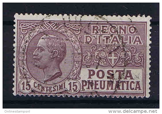 Italy: 1921 Sa  2 , Mi 137  Used - Rohrpost