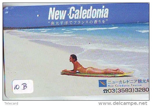 TELECARTE JAPON * NEW CALEDONIA  (10B) TELEFONKARTE PHONECARD JAPAN * FEMME * SEXY LADY - New Caledonia