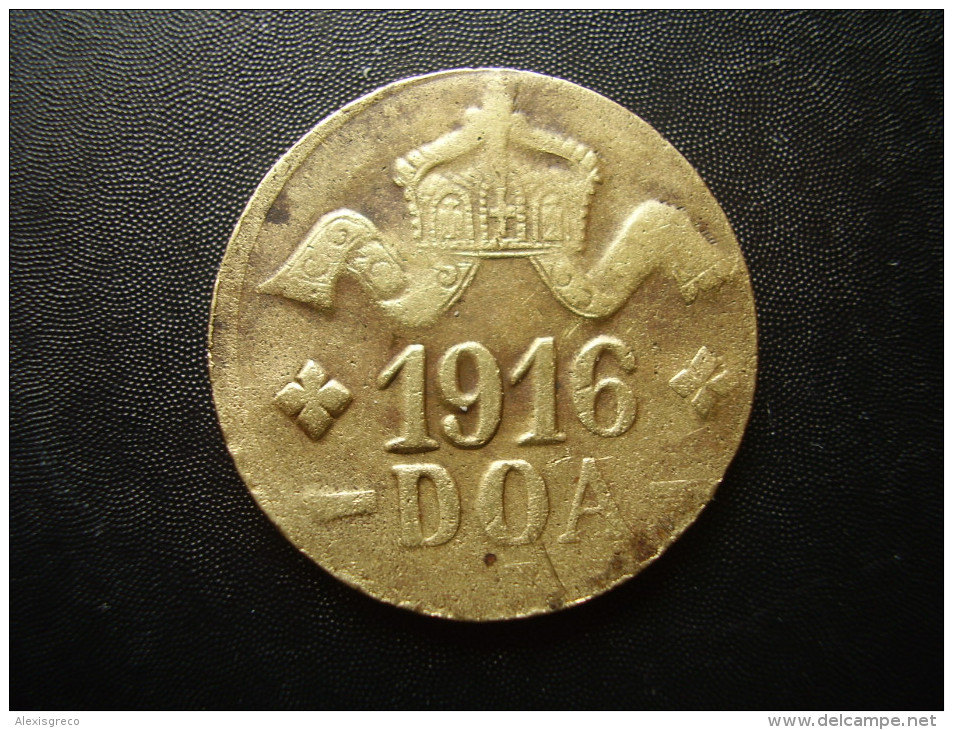 DOA  1916 EMERGENCY TABORA COINS 20 HELLER BRASS TYPE  ´A-A´. - Africa Orientale Tedesca