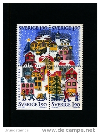 SWEDEN/SVERIGE - 1986  CHRISTMAS  BLOCK  MINT NH - Blocks & Sheetlets
