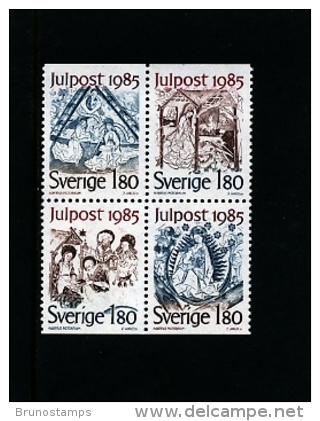 SWEDEN/SVERIGE - 1985  CHRISTMAS  BLOCK  MINT NH - Blocks & Sheetlets
