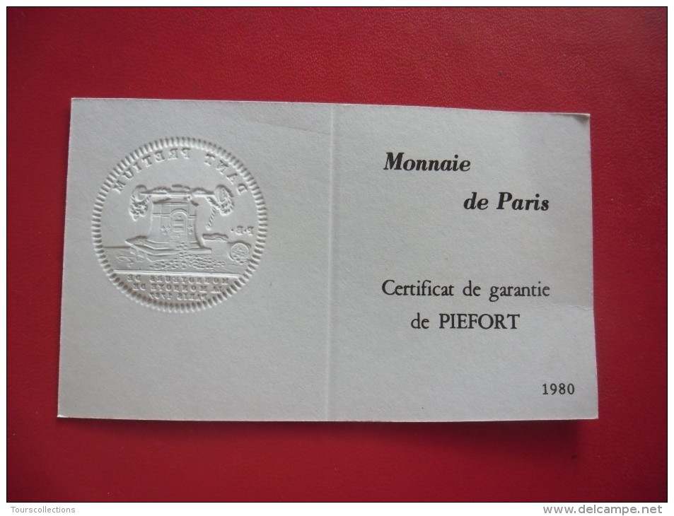 PIEFORT ARGENT De 1980 @ Demi Franc Semeuse à 820 Frappes Seulement !!! - Essais, Piéforts, épreuves & Flans Brunis