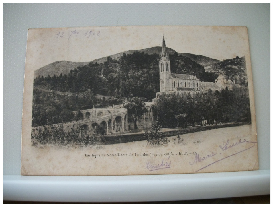 LOT E DE 100 CARTES POSTALES ANCIENNES DIFFERENTES SUR LOURDES RELIGION TOUTES SCANNEES