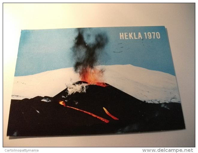 STORIA POSTALE FRANCOBOLLO COMMEMORATIVO Islanda Hekla 1970 - Iceland