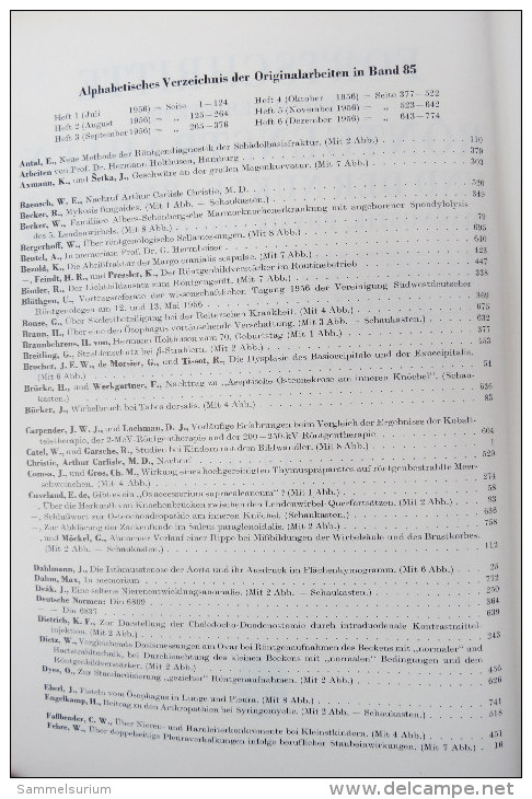 "Fortschritte auf dem Gebiete der Röntgenstrahlen und der Nuklearmedizin" Band 85 (Diagnostik Physik Biologie Therapie)