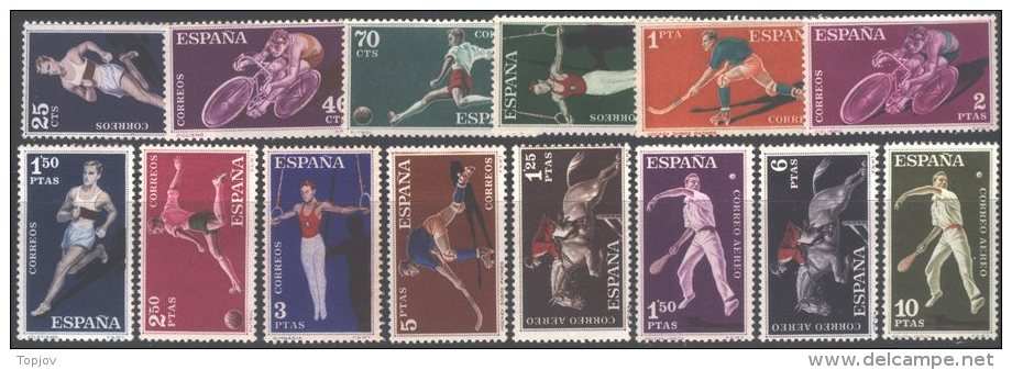 ESPANA - SPAIN  - SPORT. - CYCLING - HORSE - GYMNASTIC - FOOTBALL - PELOTA - MNH **- 1960 - Hockey (Veld)