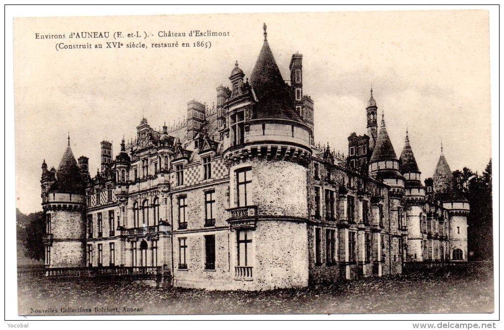 CP, 28, Environ D'AUNEAU Château D'Esclimont , Vierge - Auneau