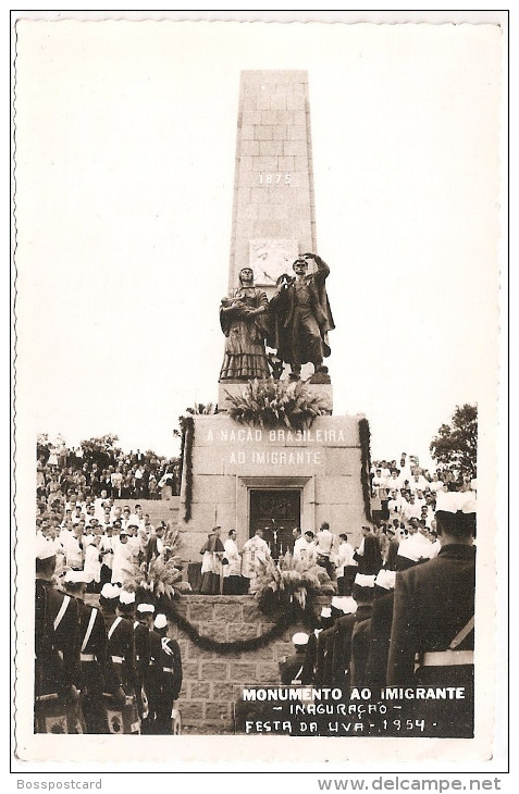 Caxias Sul - Inauguração Do Monumento Ao Imigrante Em 1954 - Rio Grande Do Sul - Brasil - Other