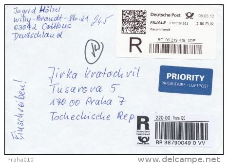 C10050 - BRD (2012) Filiale / 220 00 Praha 120 - Covers & Documents