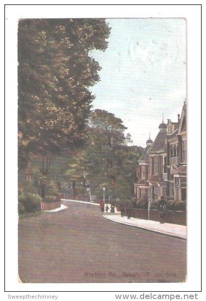 Westcliffe On Sea, Station Road Postcard Essex, - Southend, Westcliff & Leigh