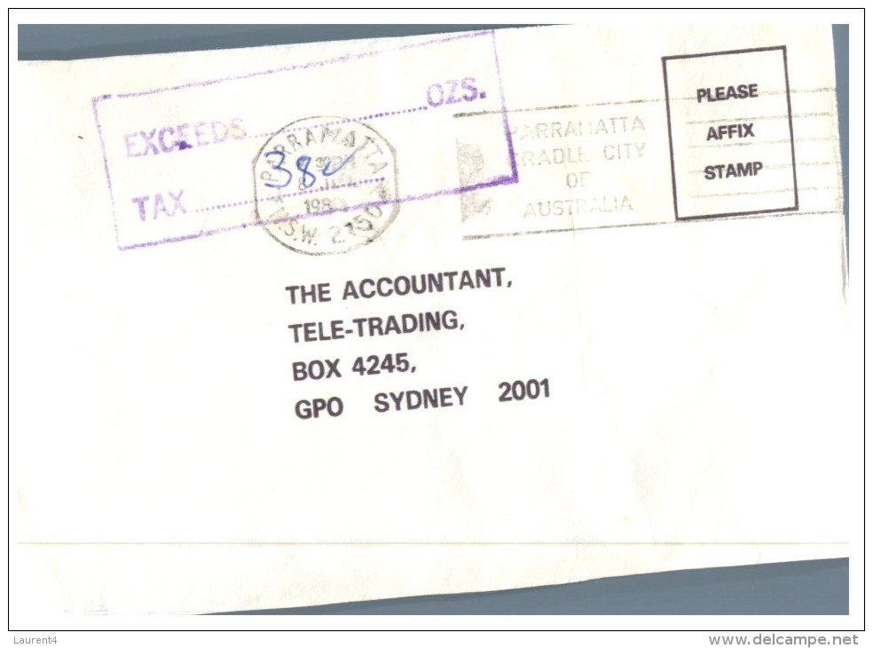 (925) Australia Cover - 1975 ? - Underpaid And Taxed Cover - Port Dû (Taxe)