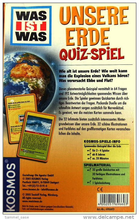 "Was Ist Was"  Unsere Erde - Quiz-Spiel - Kartenspiel Wie Neu - Denk- Und Knobelspiele