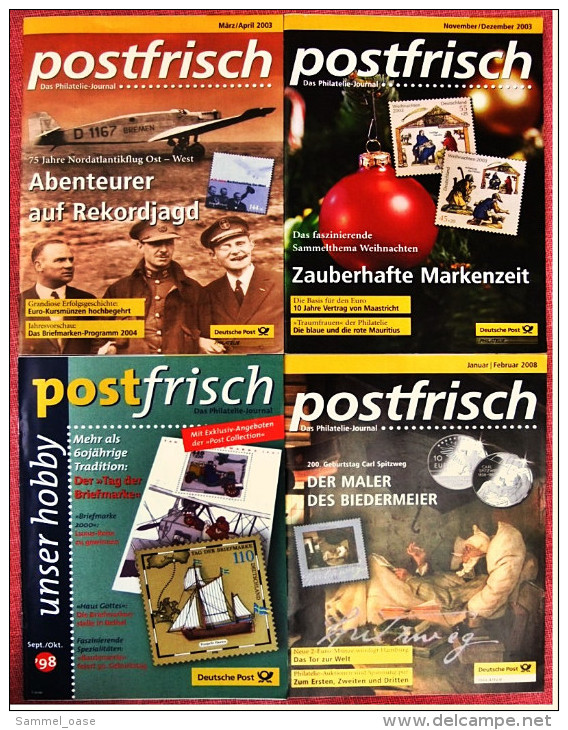 4 X Postfrisch Philatelie-Journal  ,  Von 1998 / 2003 / 2008  ,  Mit Neuausgaben , Historie , Interview - Allemand (àpd. 1941)