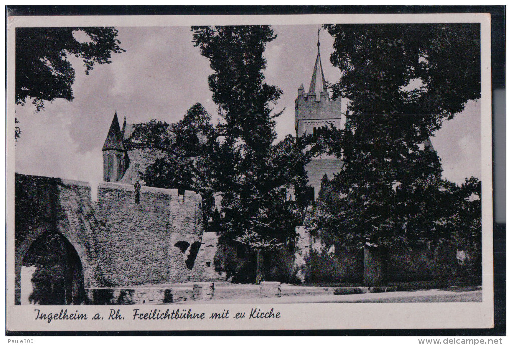 Ingelheim Am Rhein - Freilichtbühne Und Ev. Kirche - Ingelheim