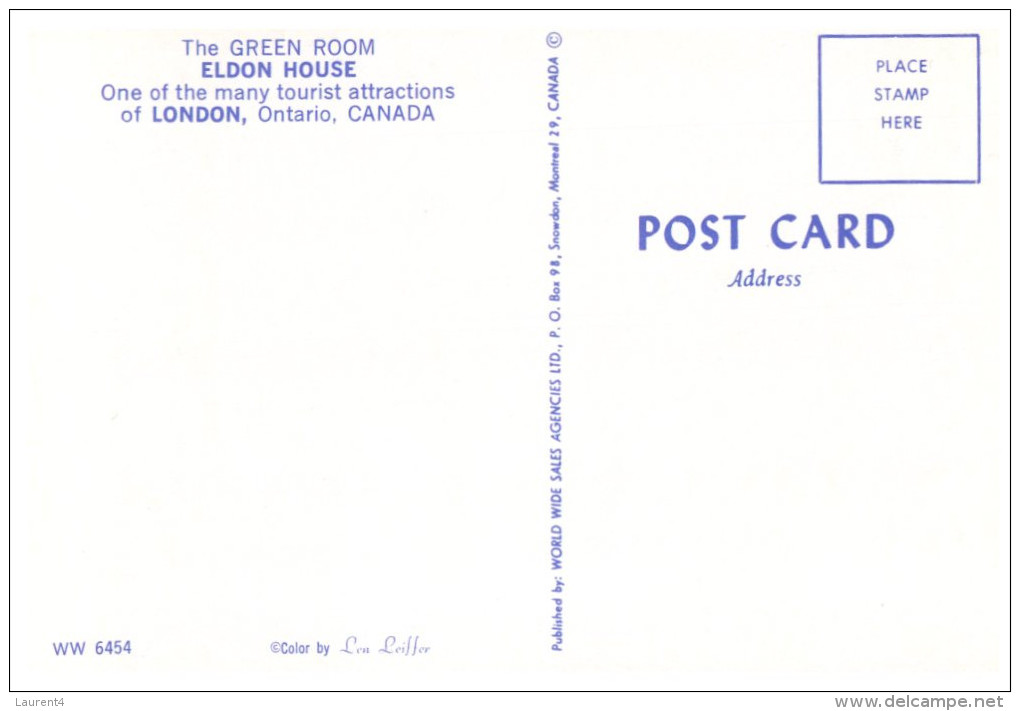 (628) Canada - Eldon House - Londen