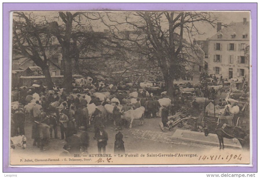 63 - SAINT GERVAIS D'AUVERGNE -- Le Foirailc De... - Saint Gervais D'Auvergne