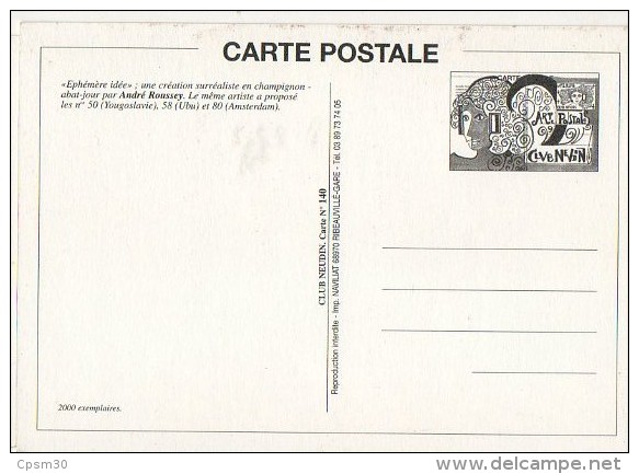 CP Club Neudin - "Ephémère Idée" Création Surréaliste En Champignon-abat-jour Par André Roussey - Carte N° 140 - Roussey