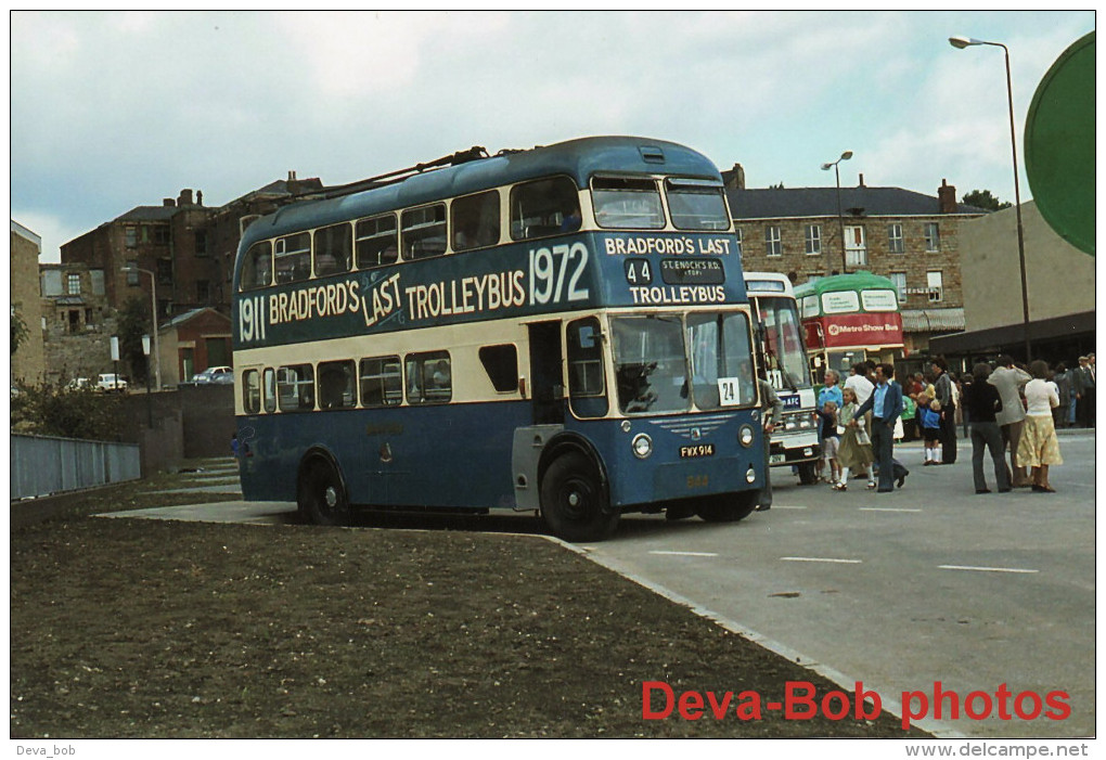 Trolleybus Photo Bradford Corporation Transport 844 Sunbeam F4 East Lancs FWX914 - Cars