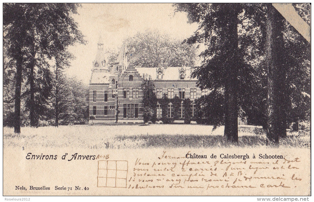 SCHOTEN / SCHOOTEN : Château Calesbergh - Schoten