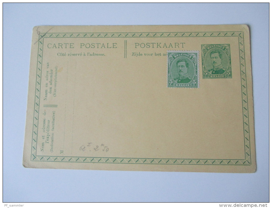 Belgien Ganzsachen 3 Stück Gebraucht / Ungebraucht! - Briefkaarten 1909-1934