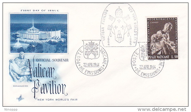 Vatican City 1964 Vatican Pavillion Souvenir Cover - Other & Unclassified