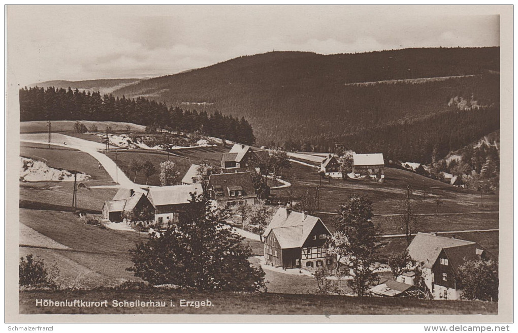 AK Schellerhau Mit Tellkoppe ? Gasthof ? Bei Bärenfels Kipsdorf Altenberg Oberbärenburg Zinnwald Rehefeld Holzhau - Schellerhau