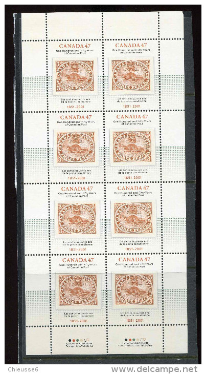 Canada **   N° 1854 - 150e An. De La Poste Canadienne  - Feuillet - Hojas Bloque