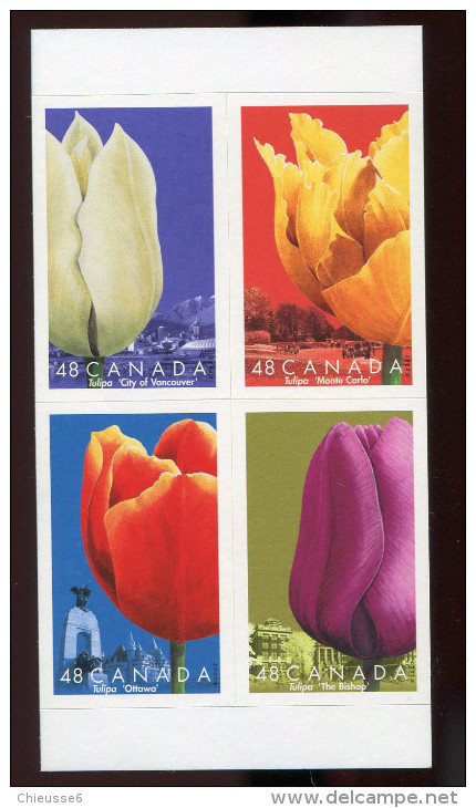 Canada **   N° 1928 à 1931 -  Tulipe - - Feuillet  - - Blocks & Sheetlets