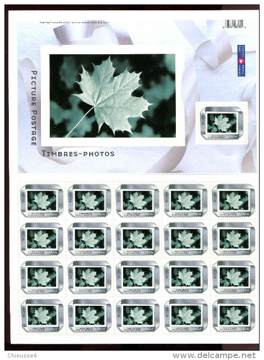 Canada **   N° 2099/2100 - Timbres - Photos  -  -2  Feuilles - - Blocs-feuillets