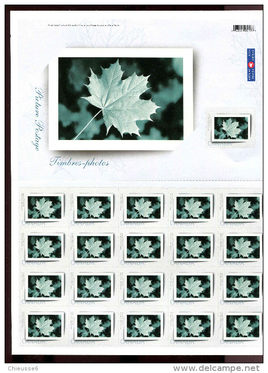 Canada **   N° 2099/2100 - Timbres - Photos  -  -2  Feuilles - - Blocs-feuillets