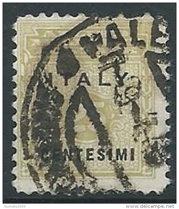 1943 OCCUPAZIONE ANGLO AMERICANA SICILIA USATO 25 CENT - ED590-4 - Occ. Anglo-américaine: Sicile