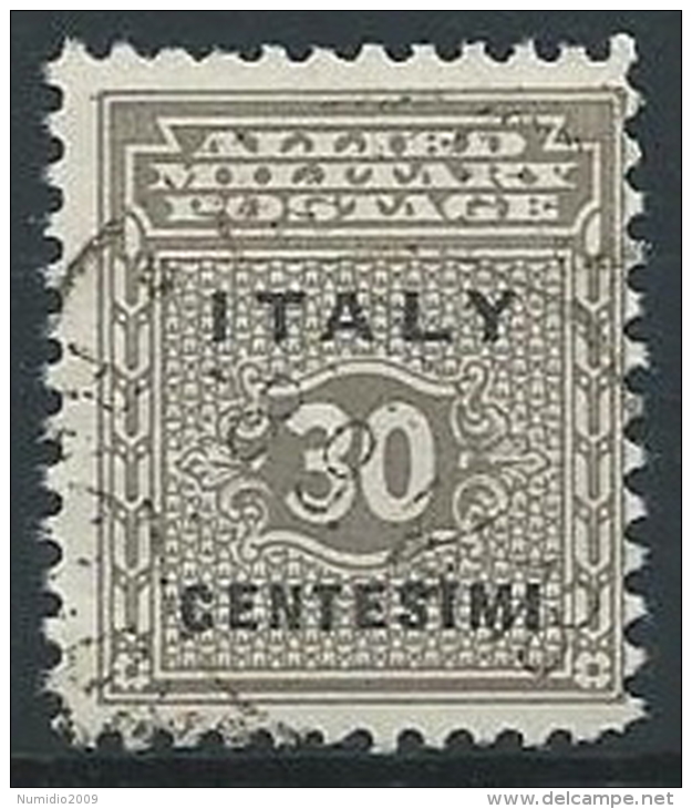 1943 OCCUPAZIONE ANGLO AMERICANA SICILIA USATO 30 CENT - ED591-5 - Occ. Anglo-américaine: Sicile