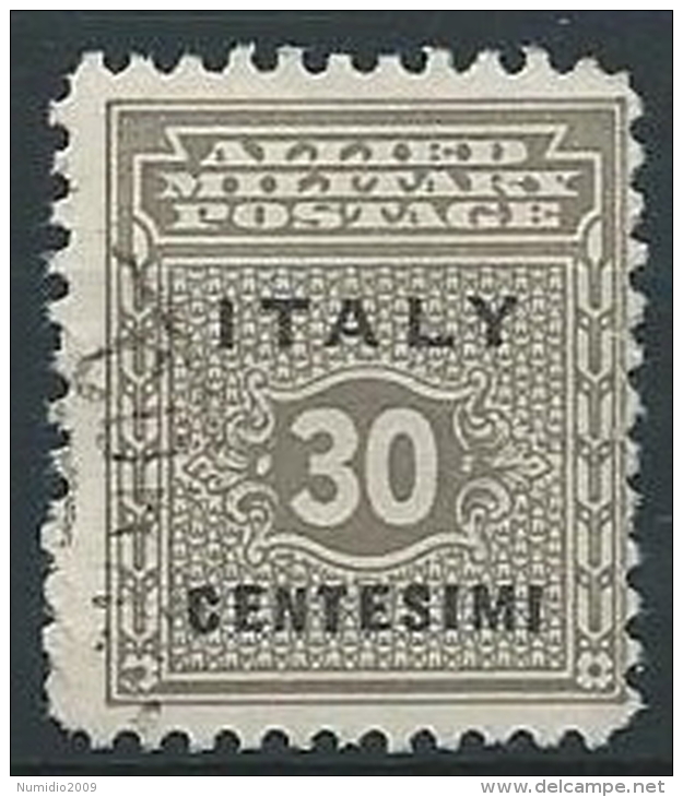 1943 OCCUPAZIONE ANGLO AMERICANA SICILIA USATO 30 CENT - ED591-6 - Occ. Anglo-américaine: Sicile