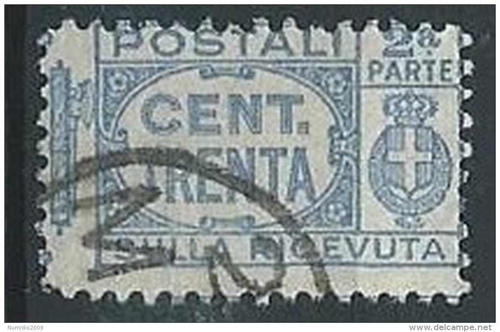 1927-32 REGNO USATO PACCHI POSTALI 30 CENT SEZIONE - ED593-5 - Postal Parcels