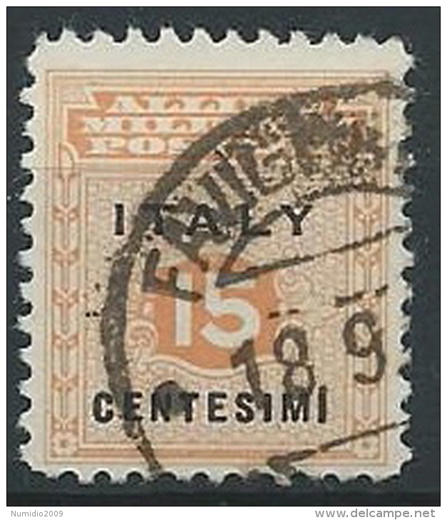 1943 OCCUPAZIONE ANGLO AMERICANA SICILIA USATO 15 CENT - ED593-2 - Occ. Anglo-américaine: Sicile