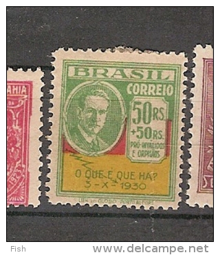 Brazil * & Sobretaxa Das Vitimas Da Revolução De 3 De Outubro, O. Aranha 1931 (223) - Nuevos
