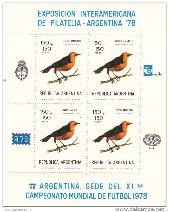 Argentina Nº 1123 Al 1127 En Hojas De Cuatro Series - Neufs