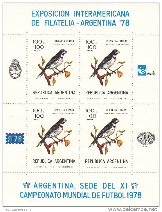 Argentina Nº 1123 Al 1127 En Hojas De Cuatro Series - Neufs